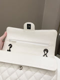 Chanel Classic Quilted Medium Double Flap Ivory Calf - Bags - 13