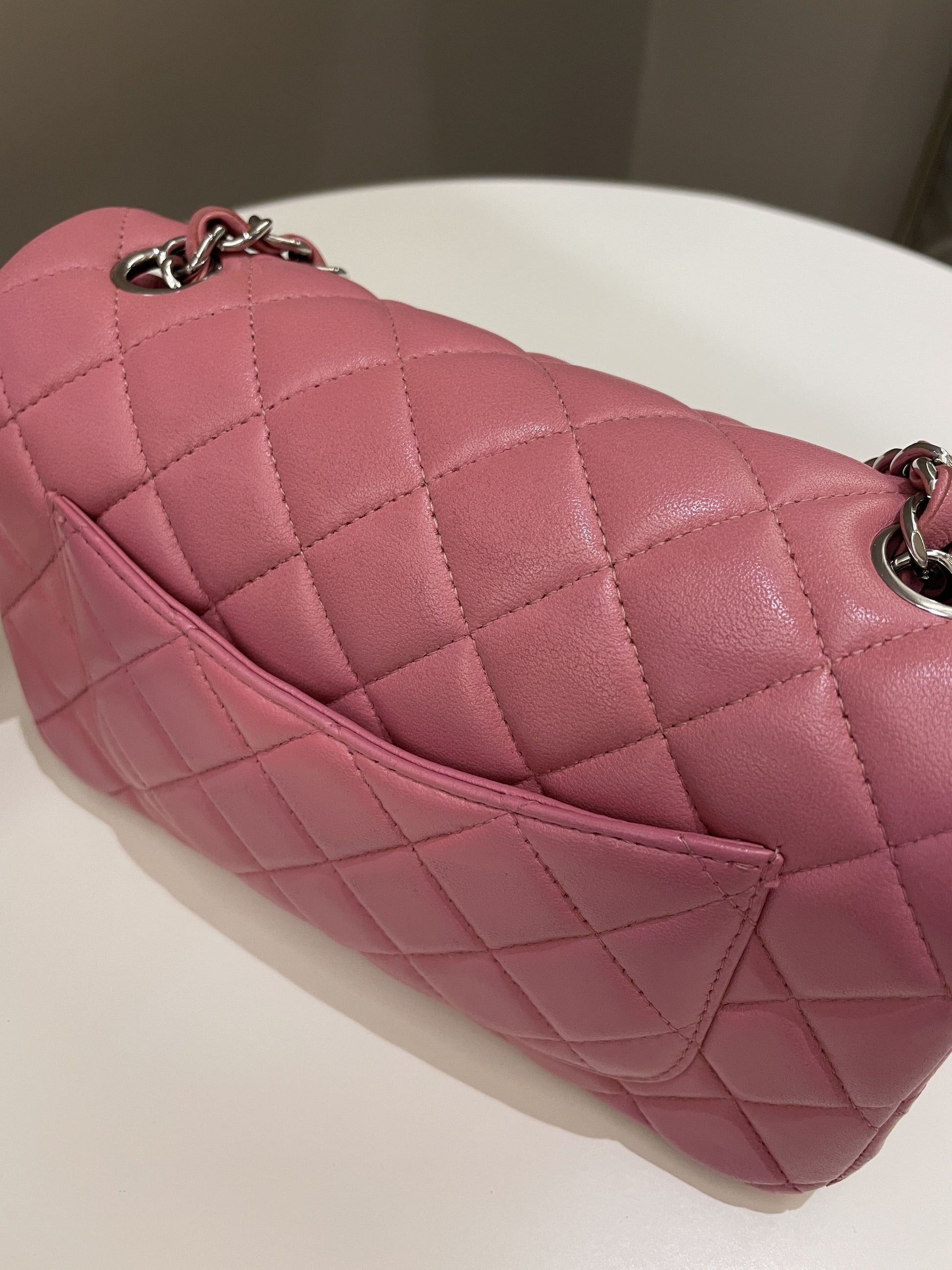 Chanel Classic Quilted Mini Rectangular Mauve Pink Lambskin - Bags - 4