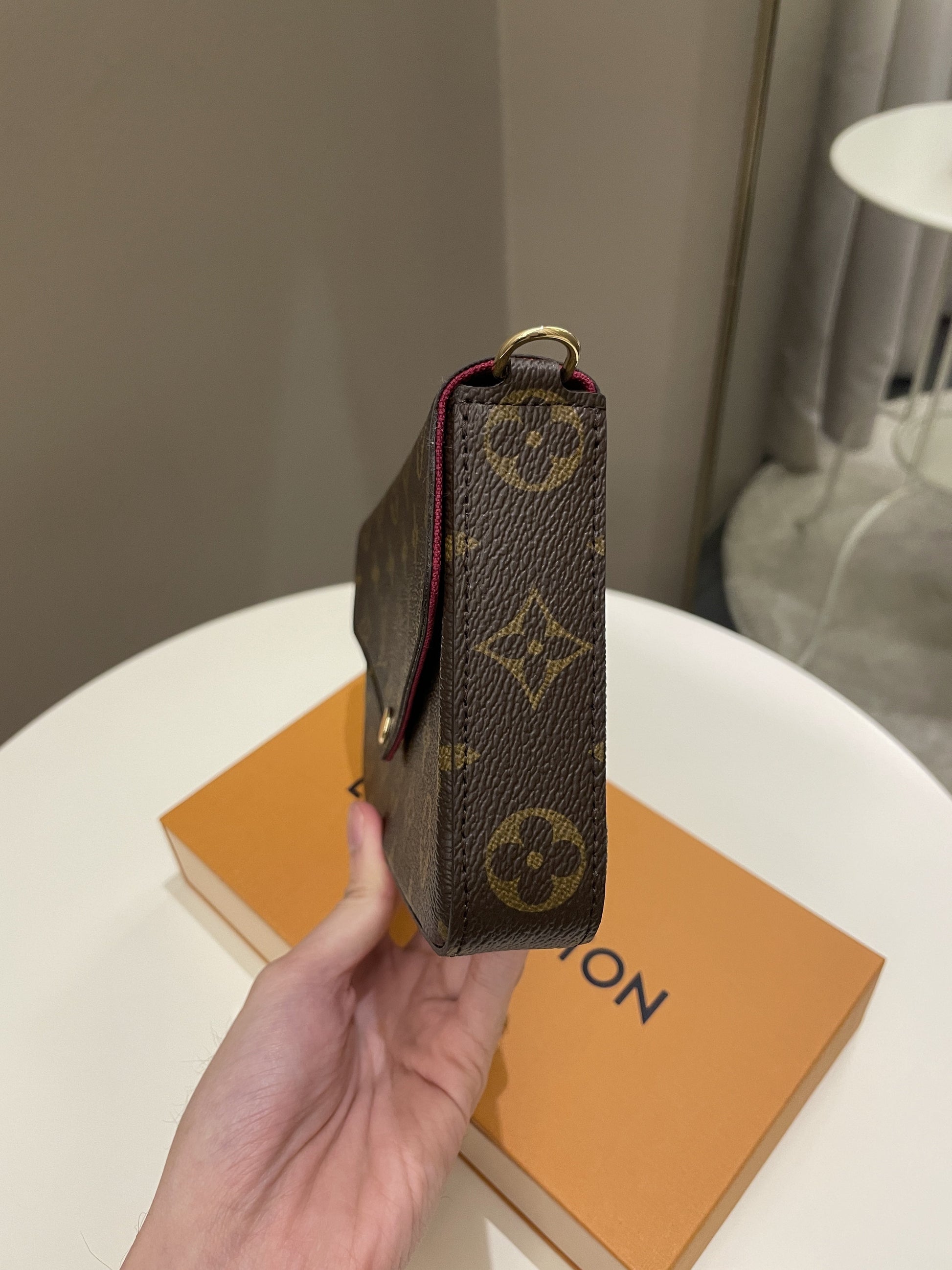 Louis Vuitton Felicie Pochette Classic Monogram Fuchsia - Bags - 6