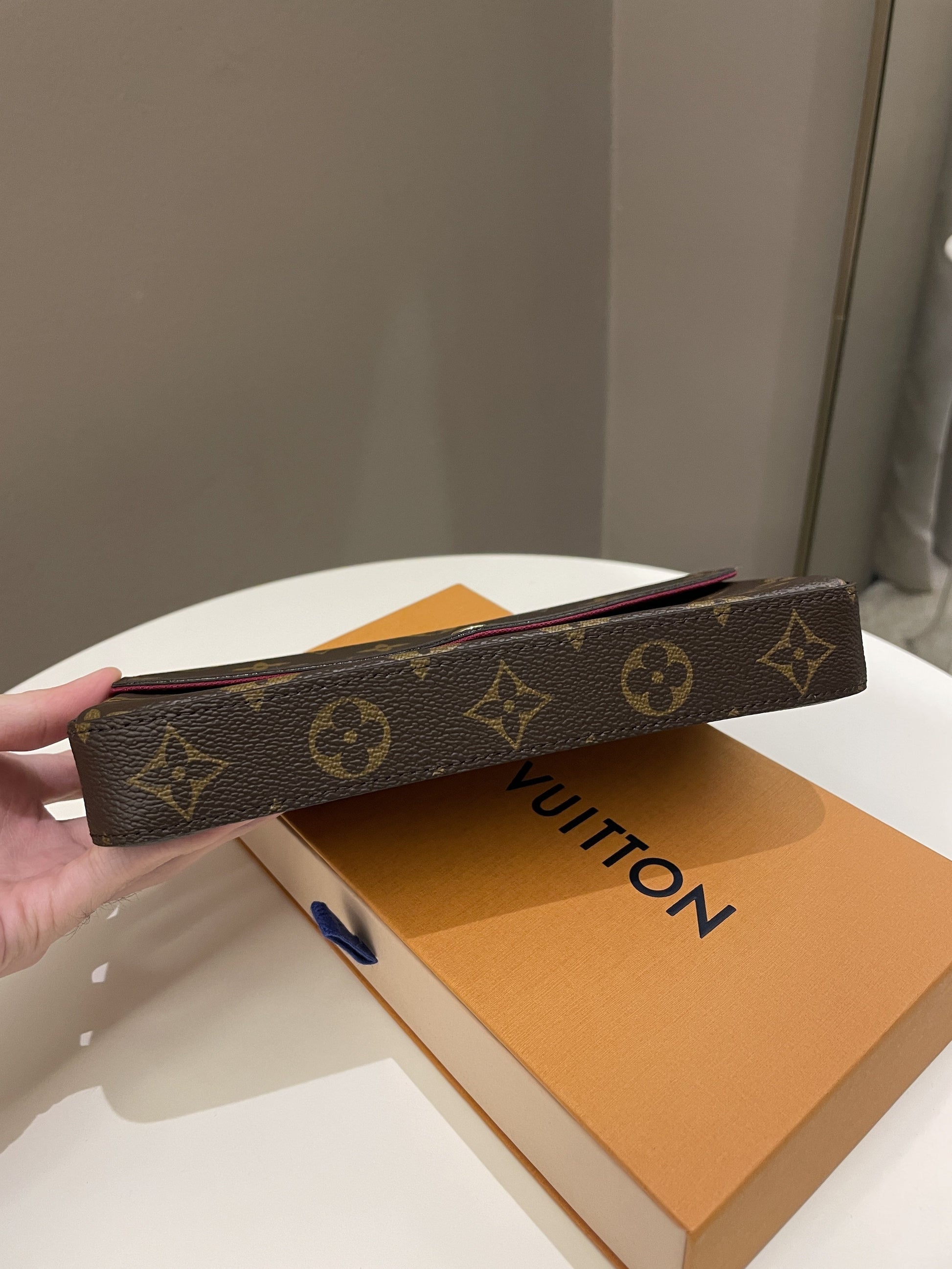 Louis Vuitton Felicie Pochette Classic Monogram Fuchsia - Bags - 7