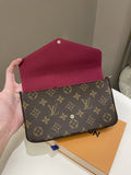 Louis Vuitton Felicie Pochette Classic Monogram Fuchsia - Bags - 14