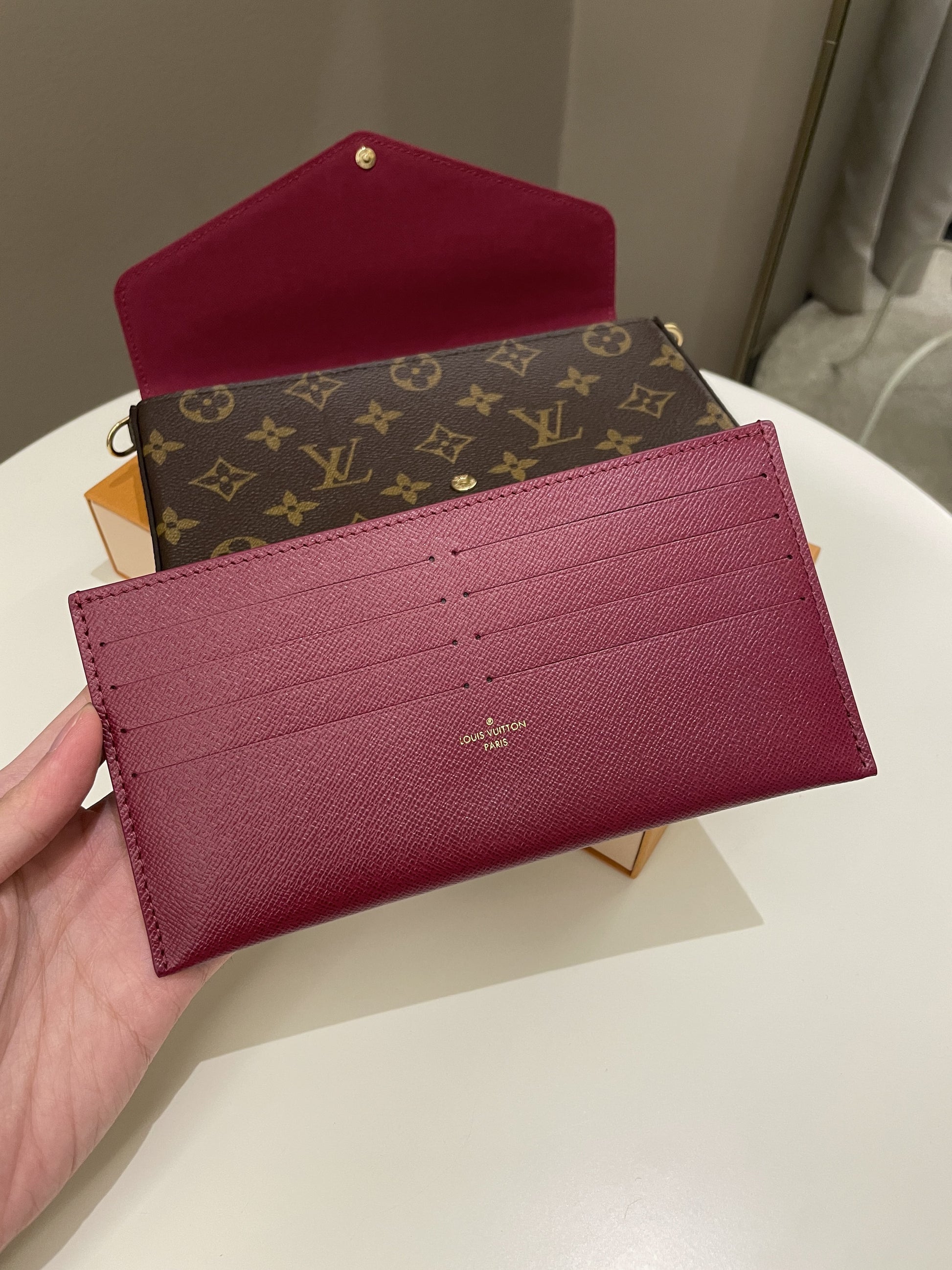 Louis Vuitton Felicie Pochette Classic Monogram Fuchsia - Bags - 18