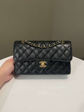 Chanel Classic Quilted Small Double Flap Black Caviar - Bags - 15
