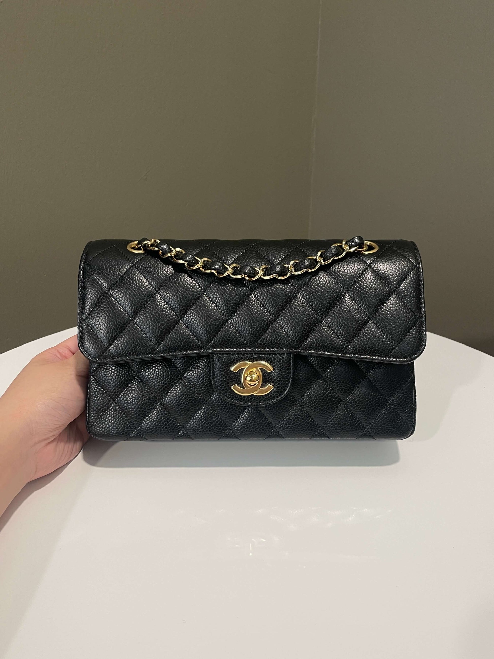 Chanel Classic Quilted Small Double Flap Black Caviar - Bags - 15