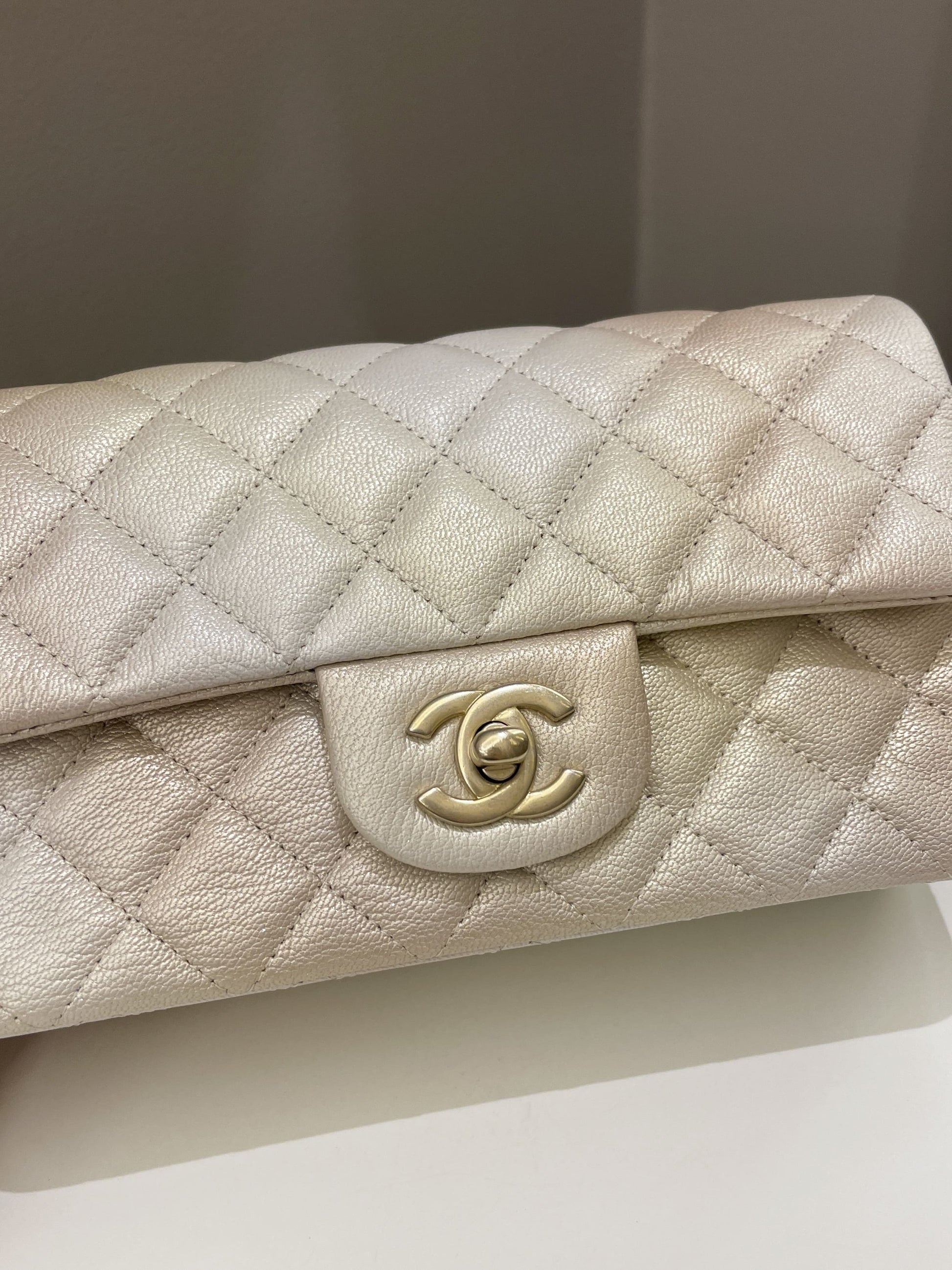 Chanel 22C Classic Quilted Mini Rectangular Gold Ombré - Bags