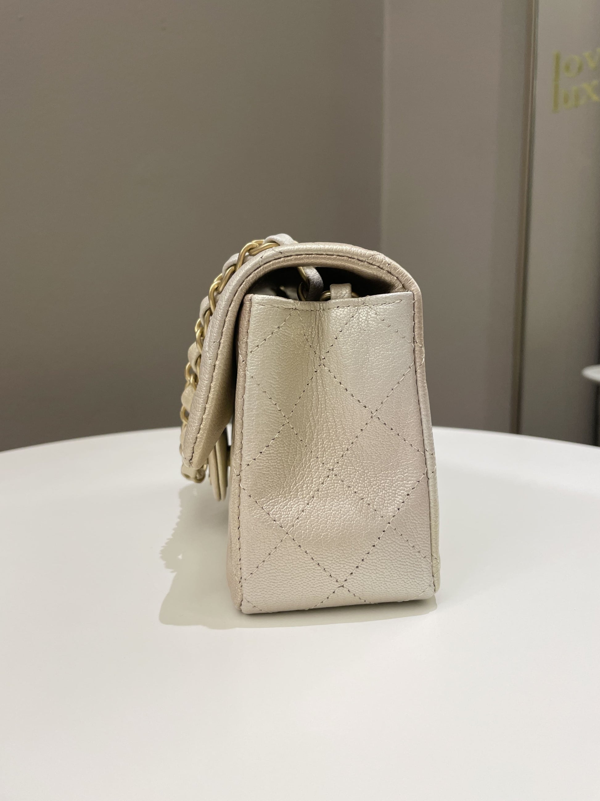 Chanel 22C Classic Quilted Mini Rectangular Gold Ombré - Bags - 7