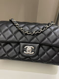 Chanel Classic Quilted Mini Rectangular Black Lambskin - Bags