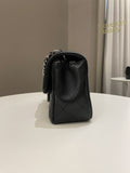 Chanel Classic Quilted Mini Rectangular Black Lambskin - Bags - 8