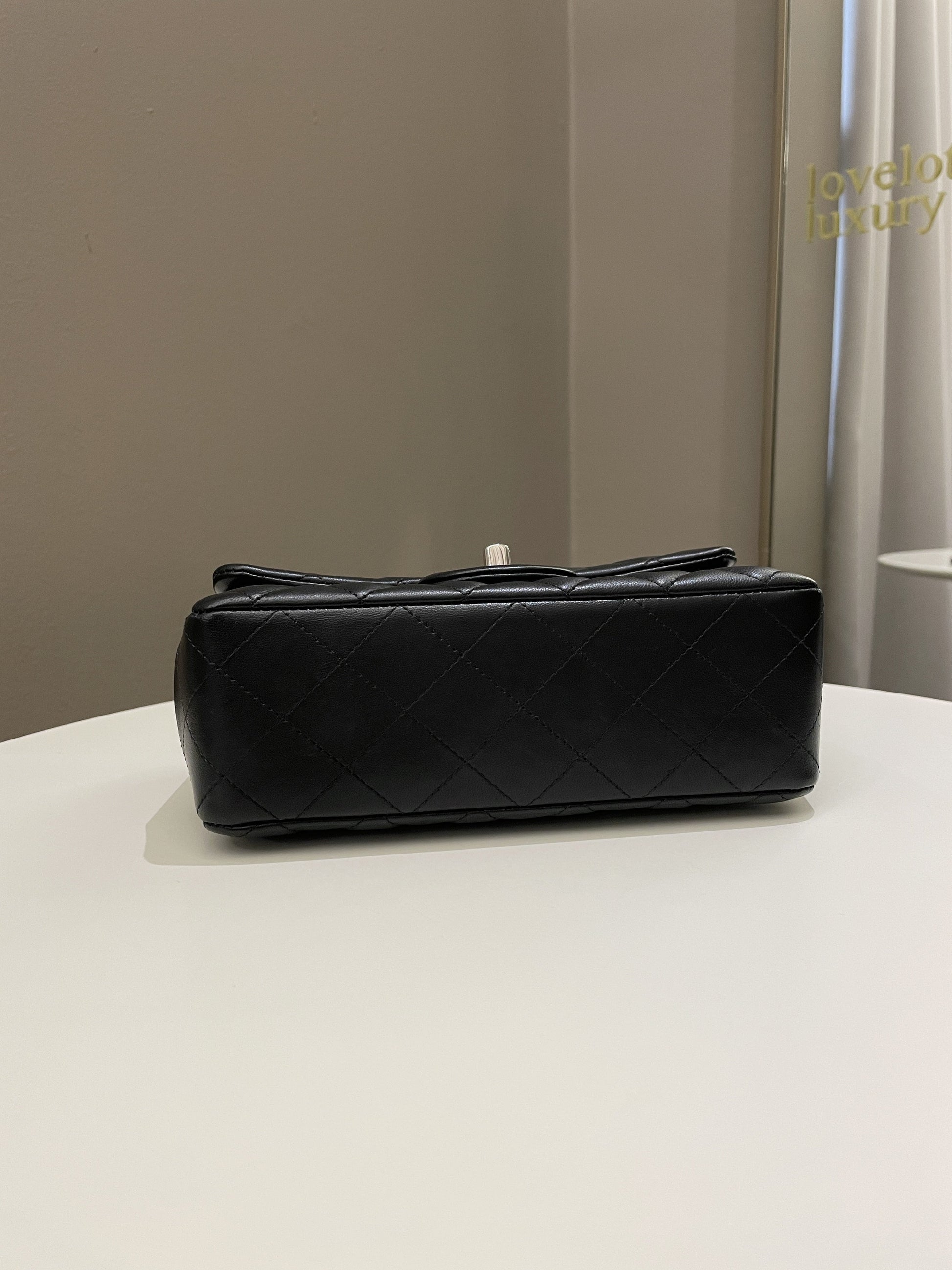 Chanel Classic Quilted Mini Rectangular Black Lambskin - Bags - 9