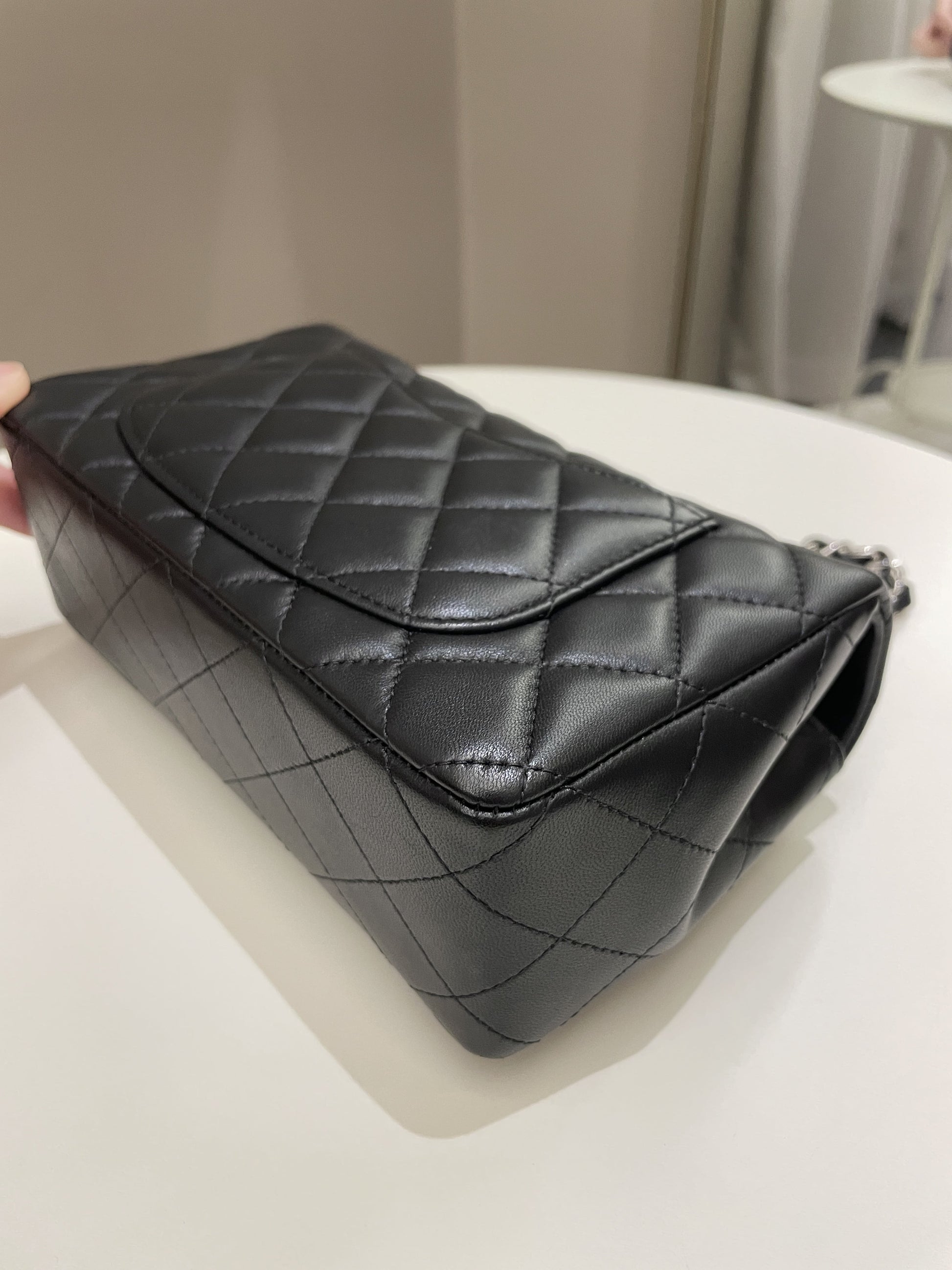 Chanel Classic Quilted Mini Rectangular Black Lambskin - Bags - 13