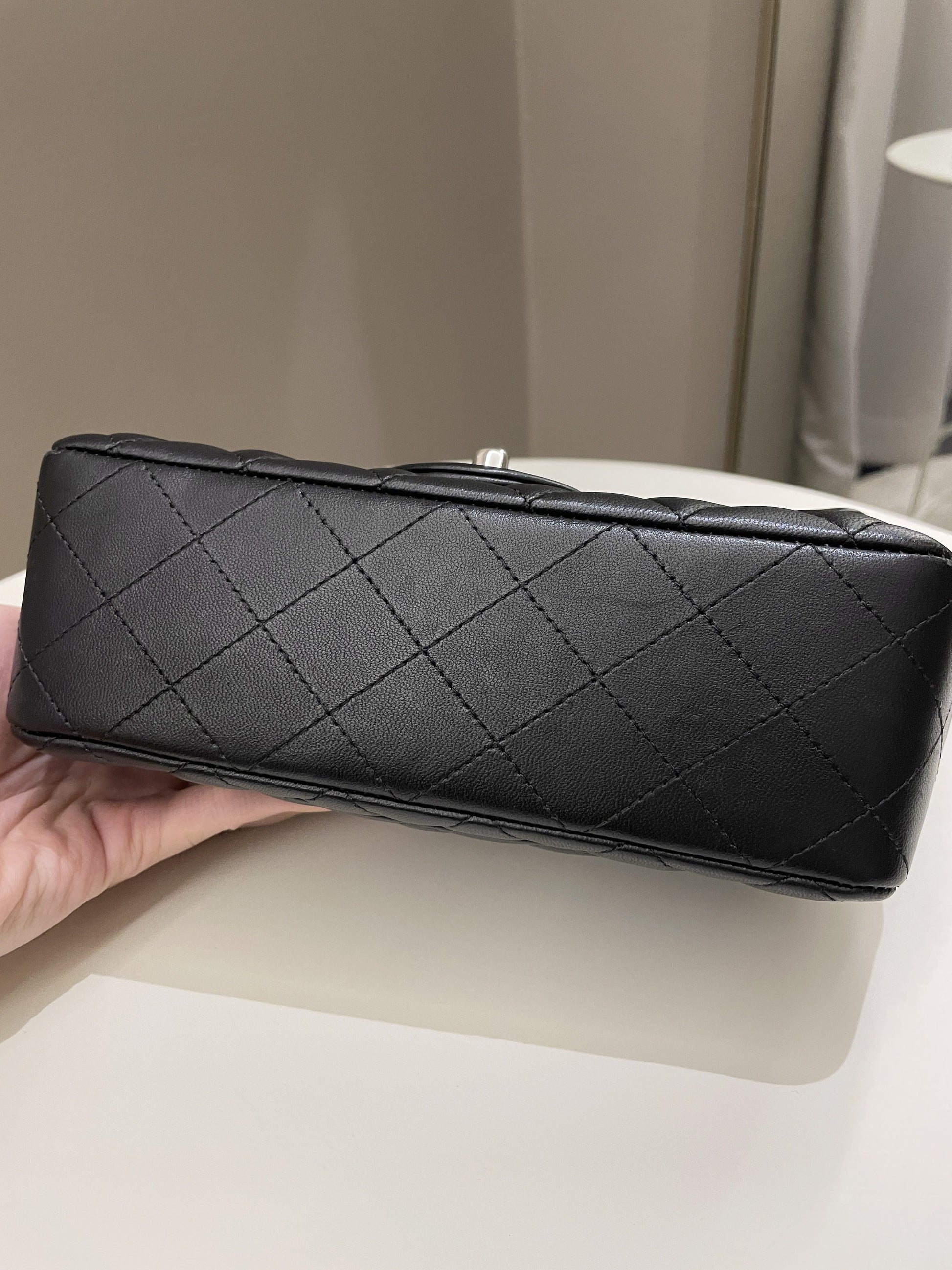 Chanel Classic Quilted Mini Rectangular Black Lambskin - Bags - 21