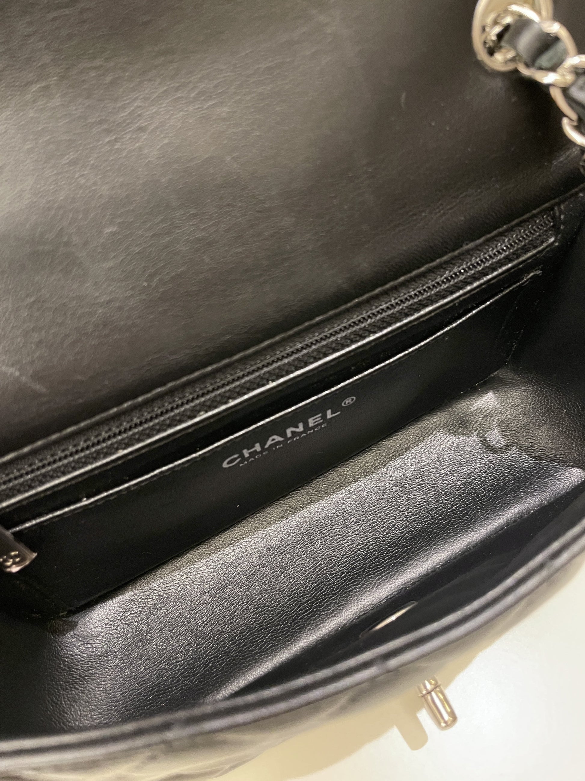 Chanel Classic Quilted Mini Rectangular Black Lambskin - Bags - 17