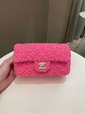 Chanel Classic Mini Rectangular Pink Tweed - Bags - 2