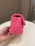 Chanel Classic Mini Rectangular Pink Tweed - Bags - 5
