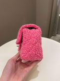Chanel Classic Mini Rectangular Pink Tweed - Bags - 6