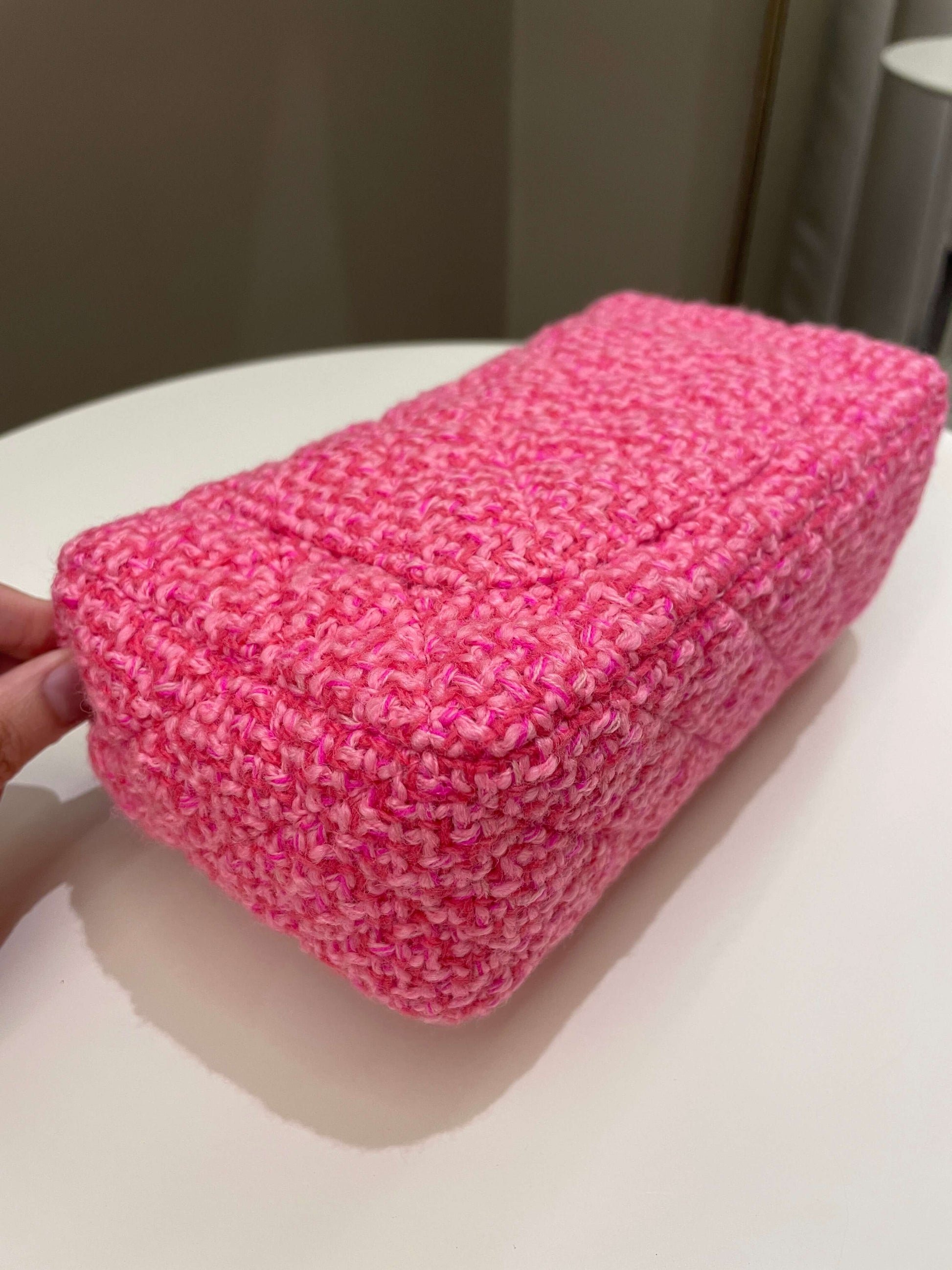 Chanel Classic Mini Rectangular Pink Tweed - Bags - 10