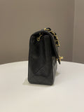 Chanel Vintage Classic Quilted Mini Square Black Lambskin - Bags - 7