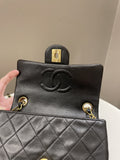 Chanel Vintage Classic Quilted Mini Square Black Lambskin - Bags - 16