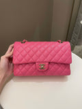 Chanel Classic Quilted Medium Double Flap Bubblegum Pink Caviar - Bags - 2