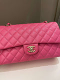 Chanel Classic Quilted Medium Double Flap Bubblegum Pink Caviar - Bags