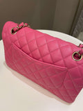 Chanel Classic Quilted Medium Double Flap Bubblegum Pink Caviar - Bags - 4