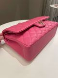 Chanel Classic Quilted Medium Double Flap Bubblegum Pink Caviar - Bags - 8