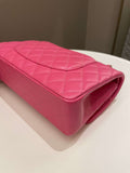 Chanel Classic Quilted Medium Double Flap Bubblegum Pink Caviar - Bags - 11