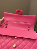 Chanel Classic Quilted Medium Double Flap Bubblegum Pink Caviar - Bags - 13