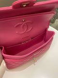 Chanel Classic Quilted Medium Double Flap Bubblegum Pink Caviar - Bags - 16