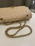 Chanel Classic Medium Double Flap Beige Clair Caviar - Bags - 18