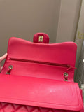 Chanel Classic Quilted Jumbo Double Flap Red Lambskin - Bags - 14
