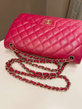 Chanel Classic Quilted Jumbo Double Flap Red Lambskin - Bags - 21