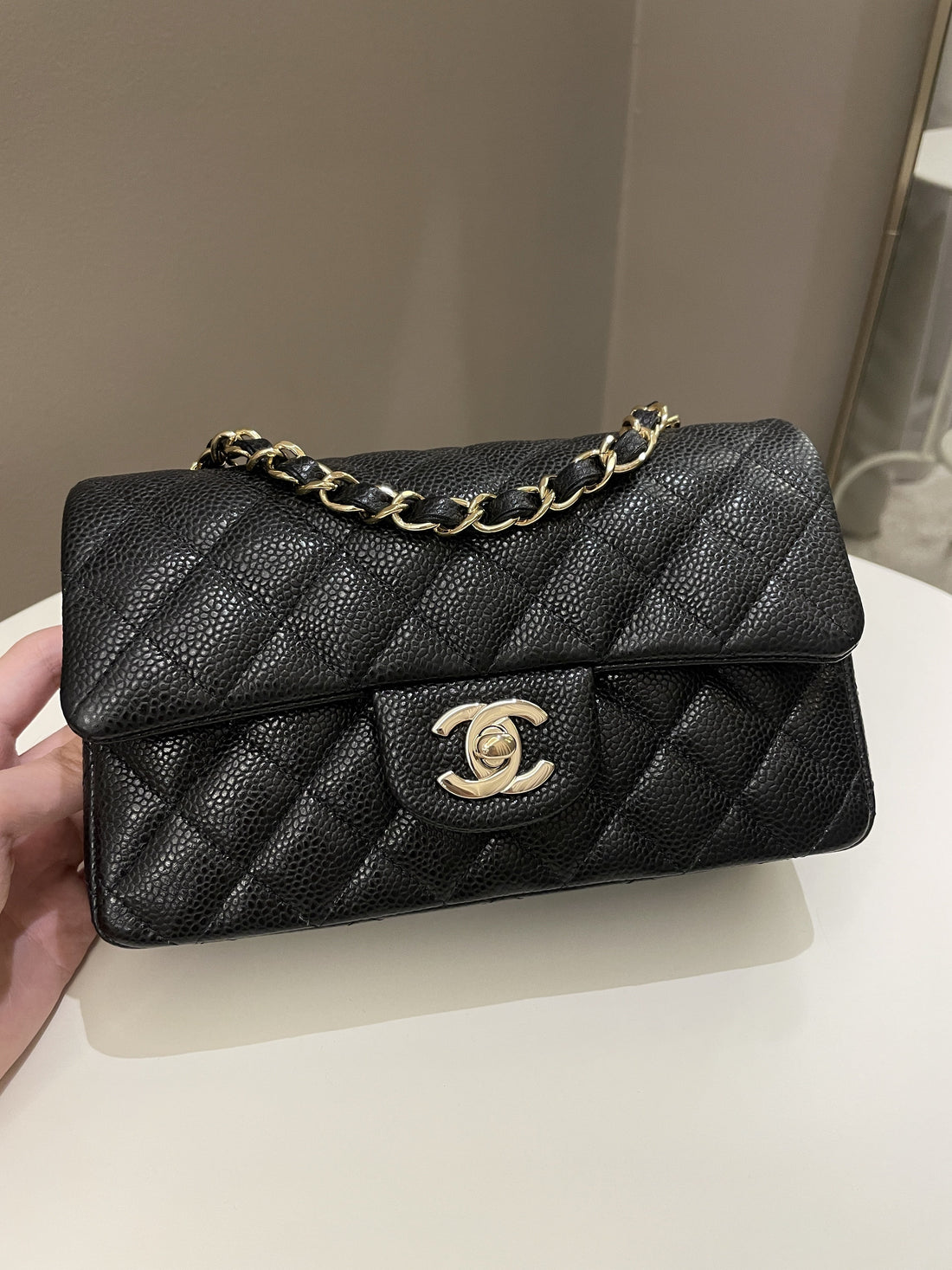 Chanel Classic Quilted Mini Rectangular Black Caviar - Bags