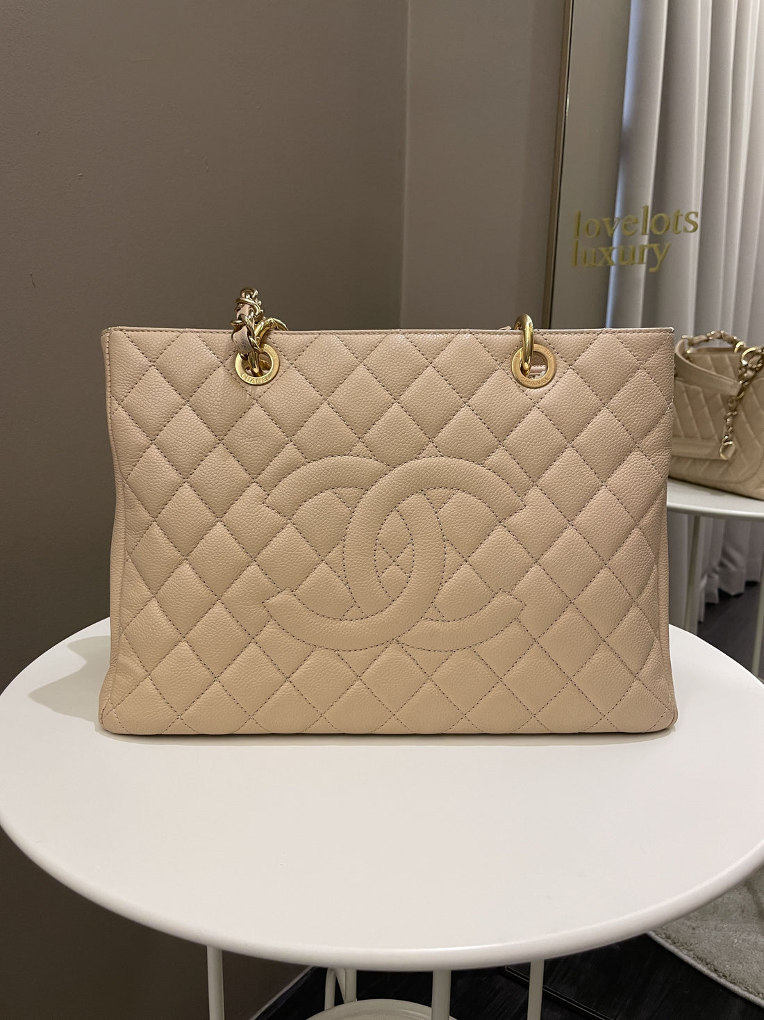 Chanel Classic Quilted GST Beige Caviar - Bags