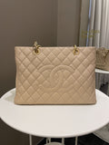 Chanel Classic Quilted GST Beige Caviar - Bags