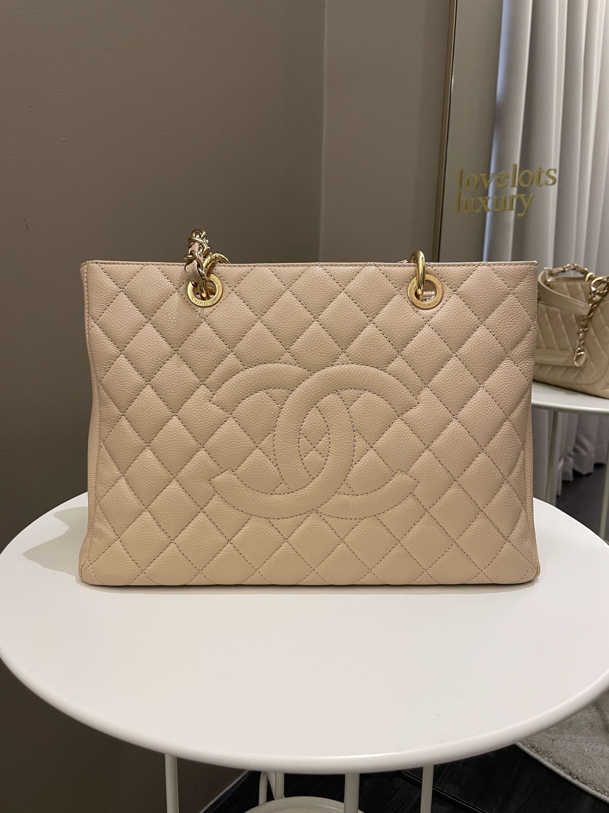 Chanel Classic Quilted GST Beige Caviar - Bags