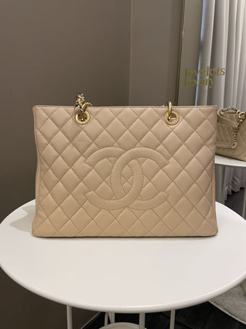 Chanel Classic Quilted GST Beige Caviar - Bags