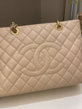 Chanel Classic Quilted GST Beige Caviar - Bags - 2