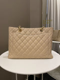 Chanel Classic Quilted GST Beige Caviar - Bags - 3