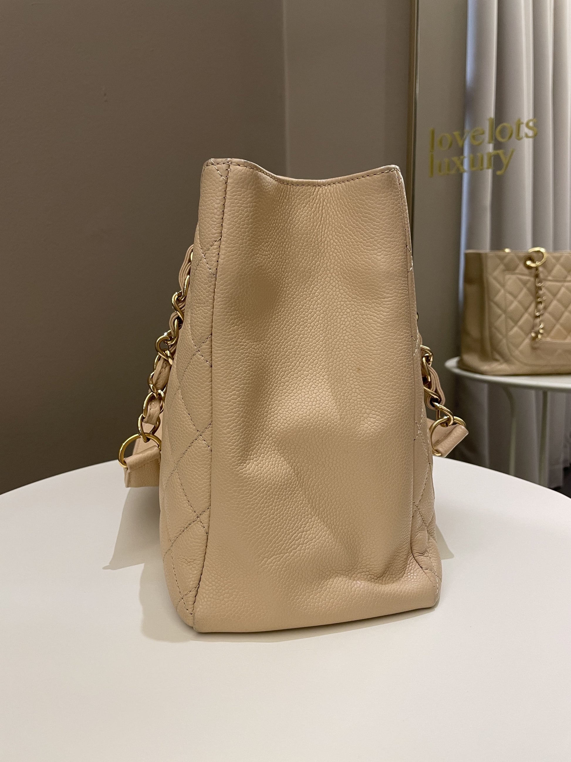 Chanel Classic Quilted GST Beige Caviar - Bags - 6