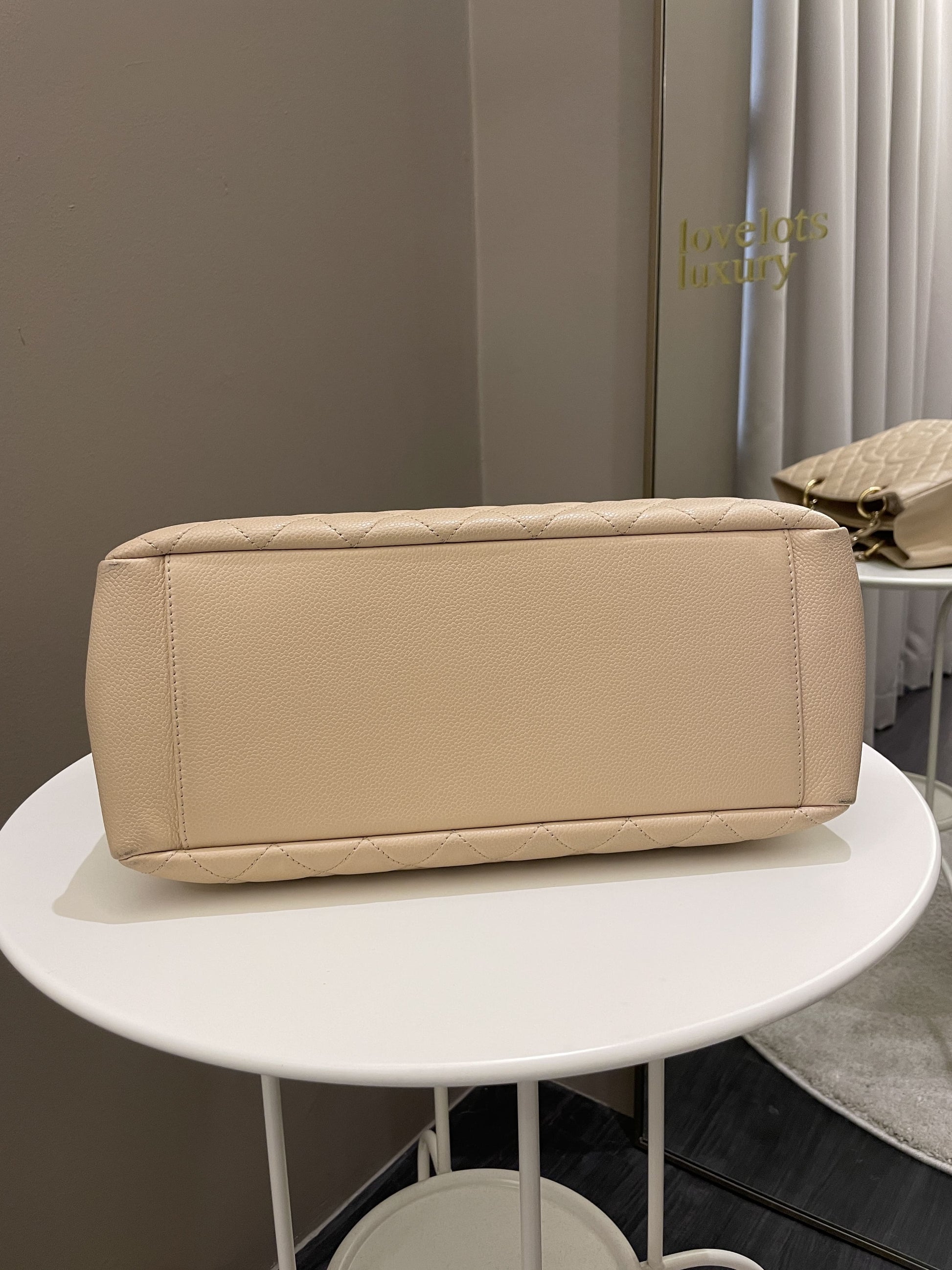Chanel Classic Quilted GST Beige Caviar - Bags - 7