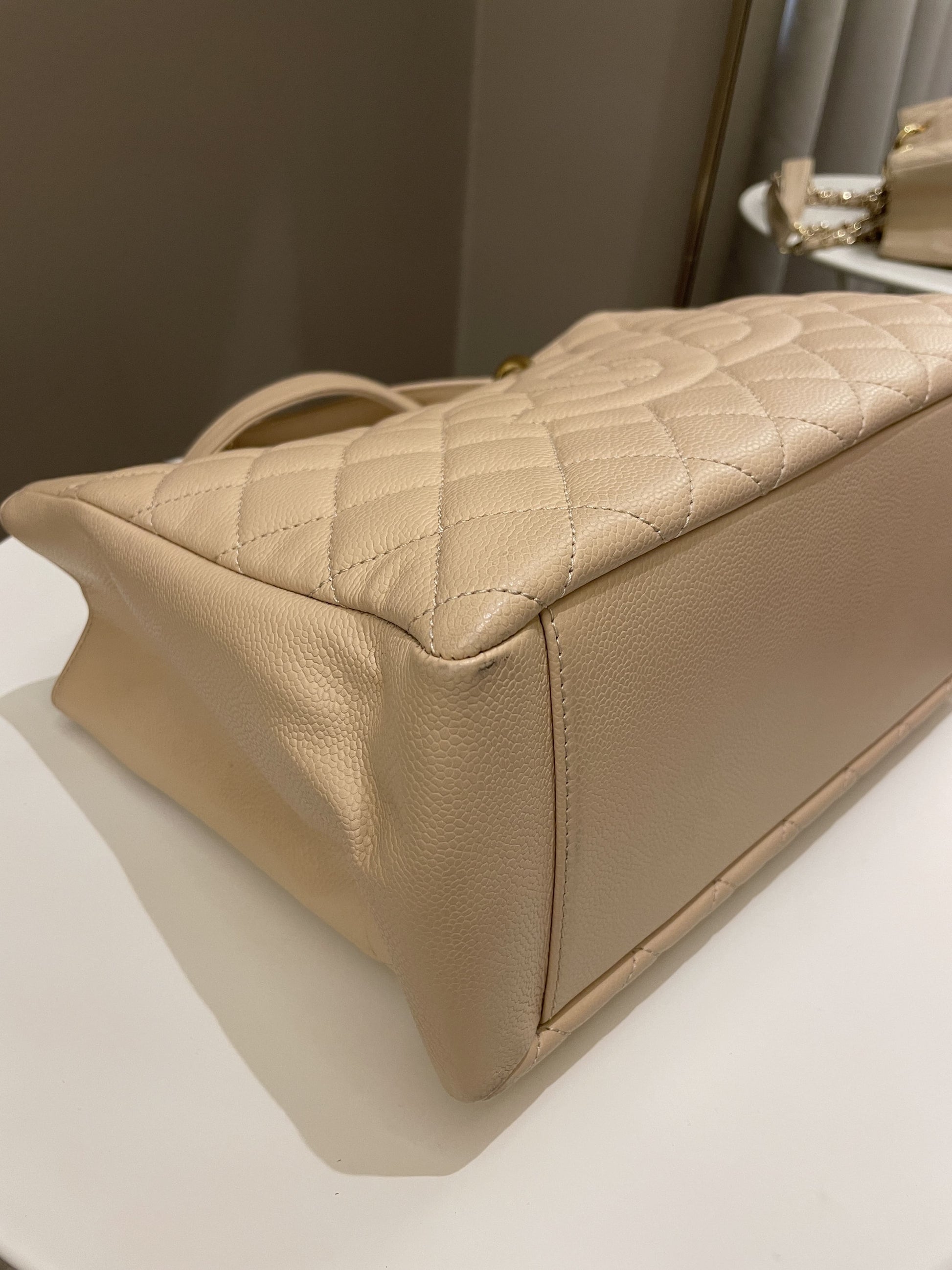 Chanel Classic Quilted GST Beige Caviar - Bags - 8