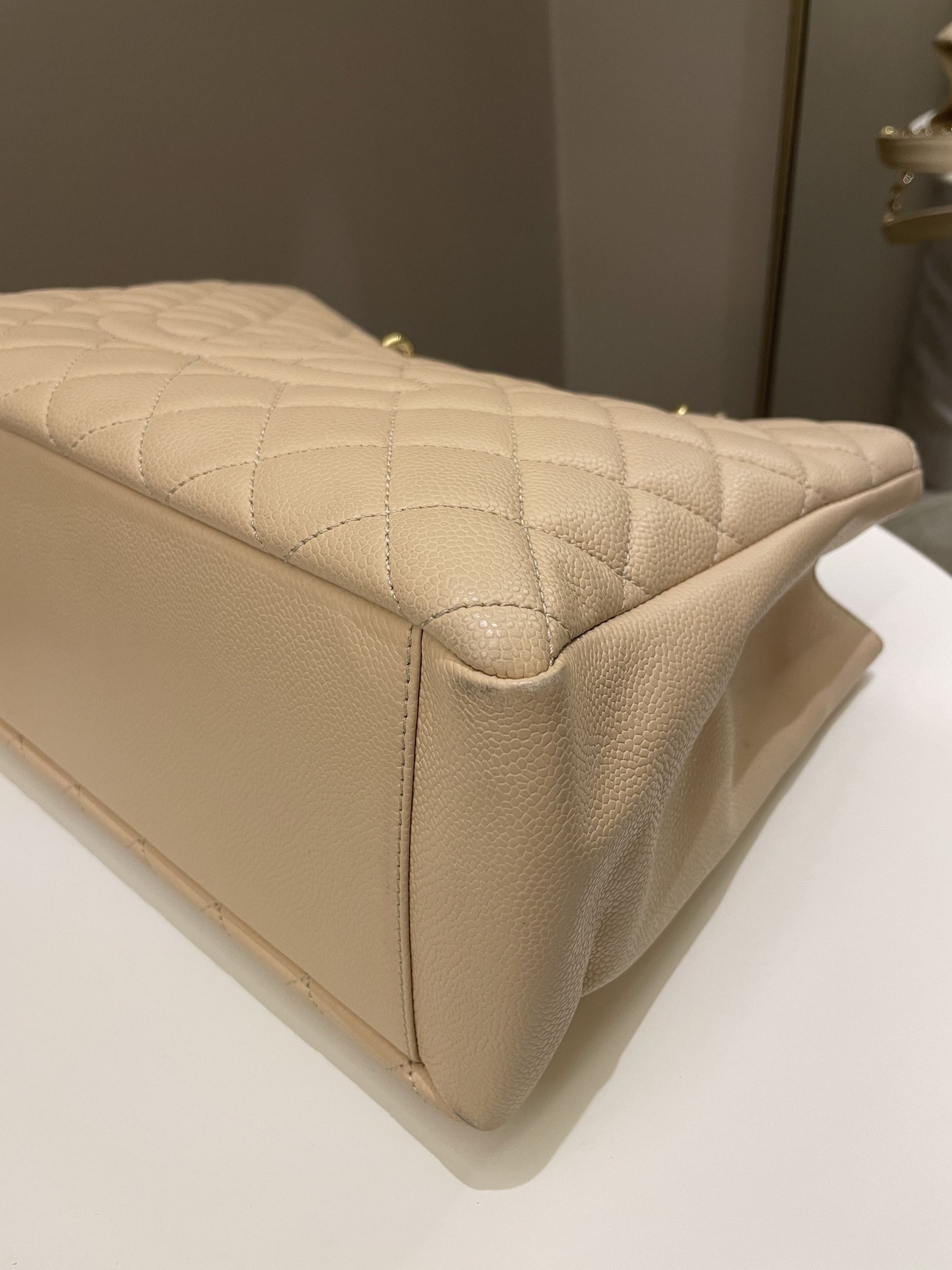 Chanel Classic Quilted GST Beige Caviar - Bags - 9