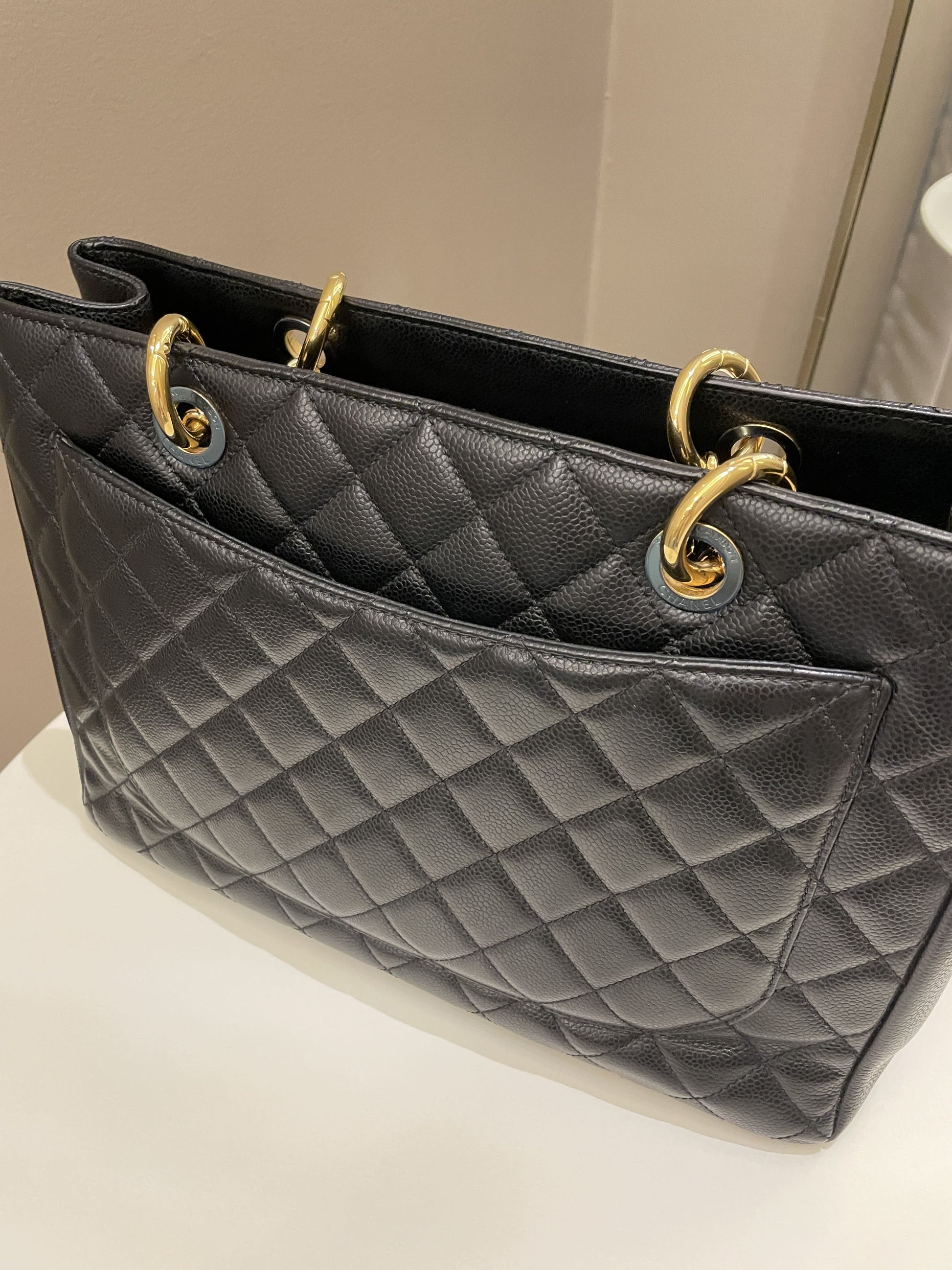Chanel Classic Quilted GST Black Caviar - Bags - 4
