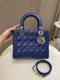 Dior Classic Lady Dior Navy Blue Lambskin - Bags - 23