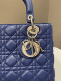 Dior Classic Lady Dior Navy Blue Lambskin - Bags