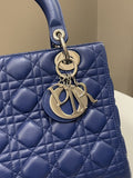 Dior Classic Lady Dior Navy Blue Lambskin - Bags - 2