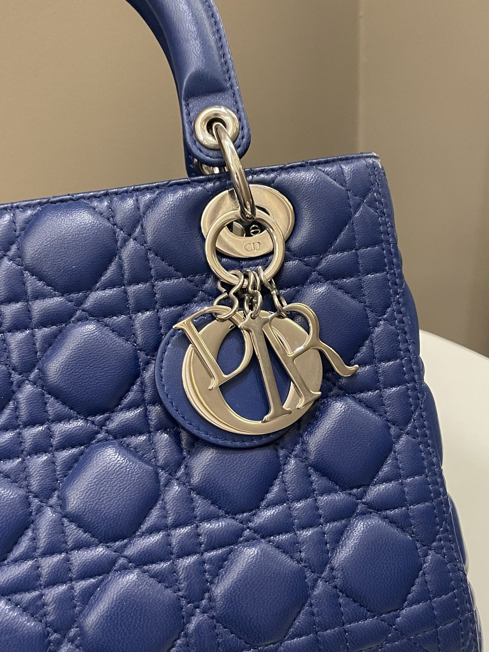 Dior Classic Lady Dior Navy Blue Lambskin - Bags - 2