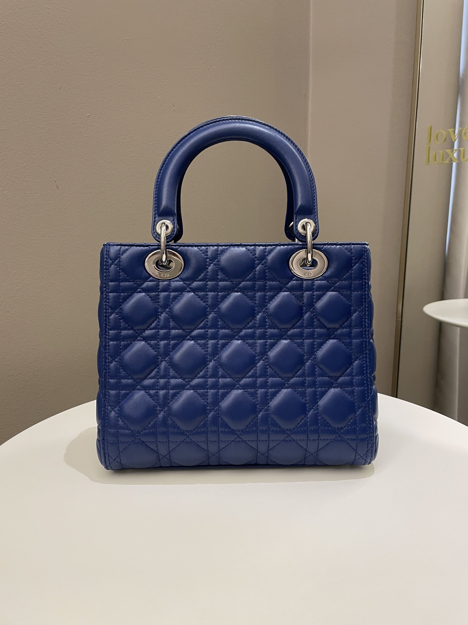 Dior Classic Lady Dior Navy Blue Lambskin - Bags - 5