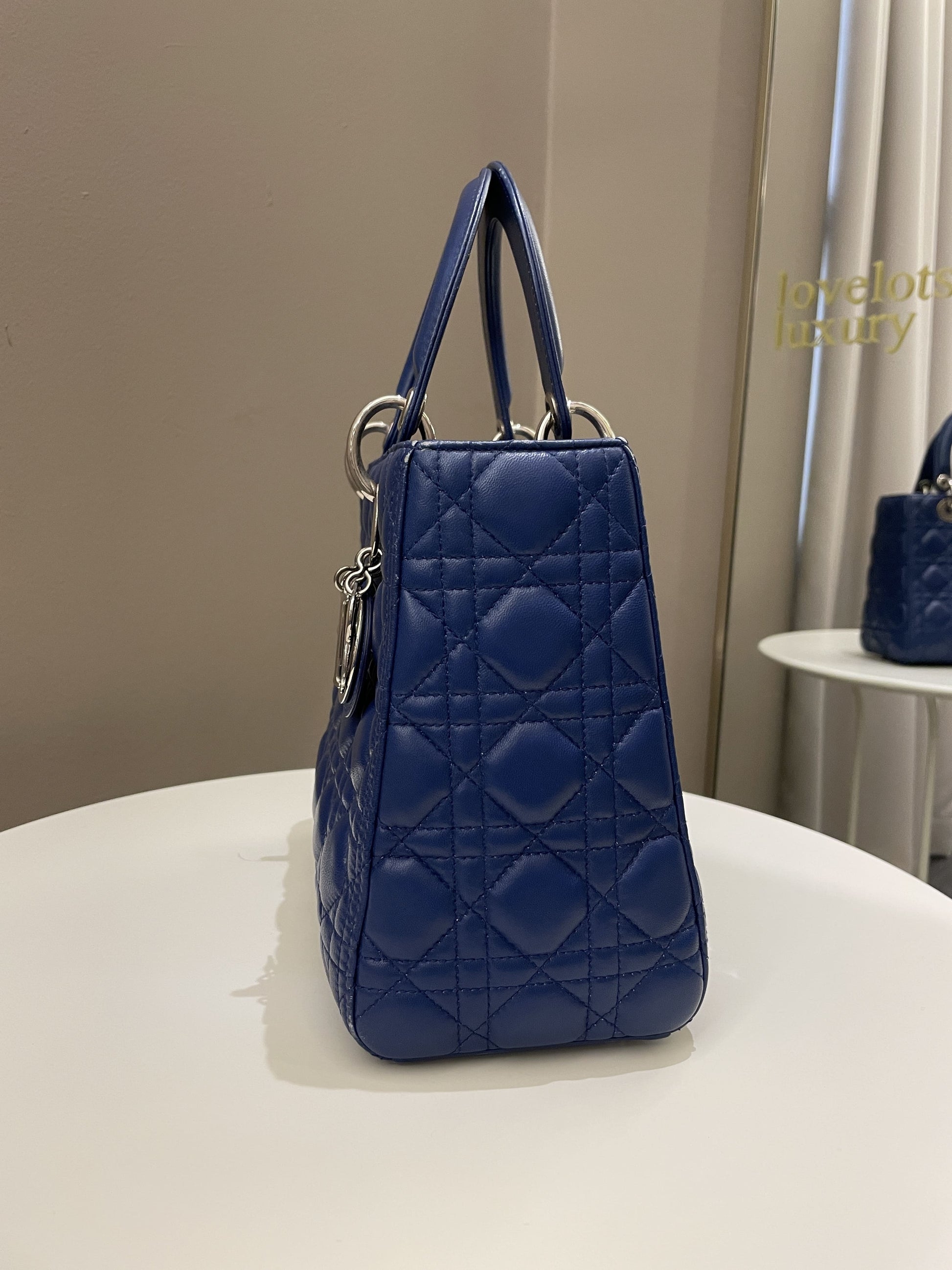 Dior Classic Lady Dior Navy Blue Lambskin - Bags - 7